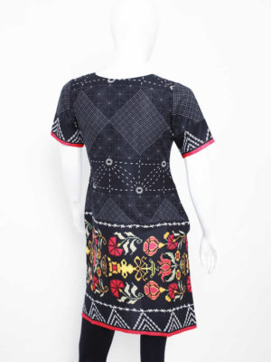 Black Modern Pattern Dress