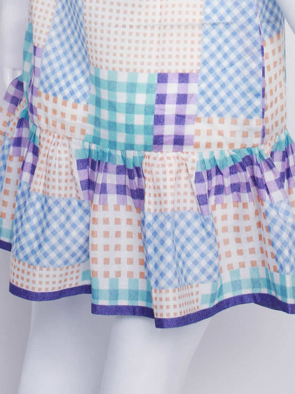 Colorful Comfortable Gingham Dress