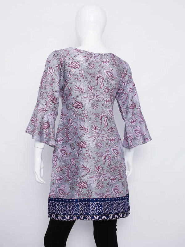 Mauve Floral Print Dress