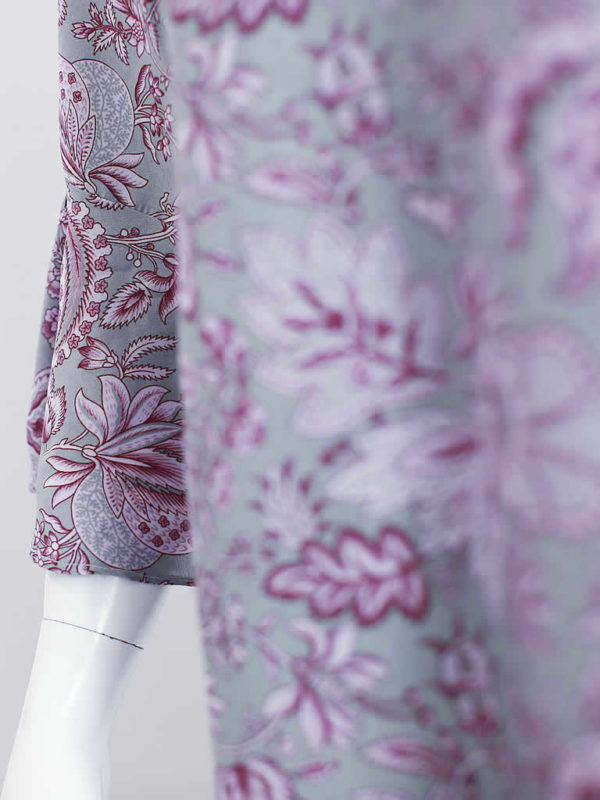Mauve Floral Print Dress